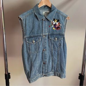 Vintage Mickey and Minnie Denim Vest